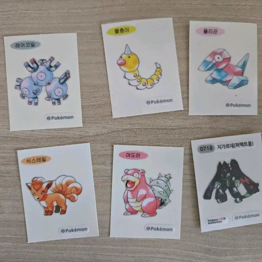 [BUNJANG] Pokemon 30th Anniversary Stickers / 포켓몬 30주년 띠부씰