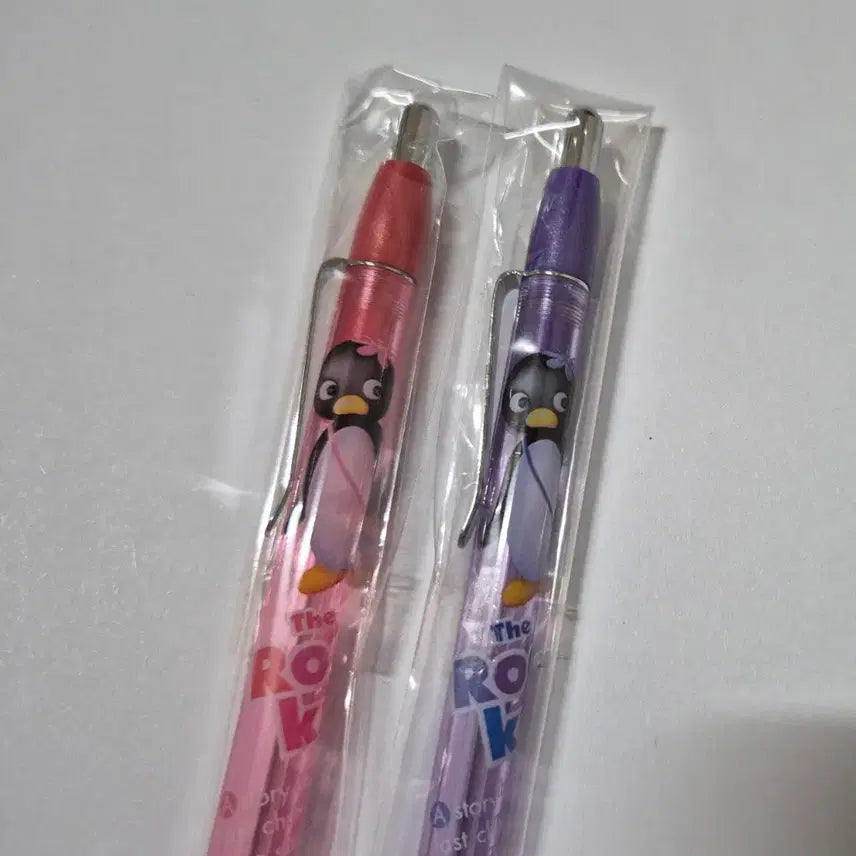 [BUNJANG] Classic Penguin Transparent Mechanical Pencils Set (2 pcs) / 고전 펭귄샤프