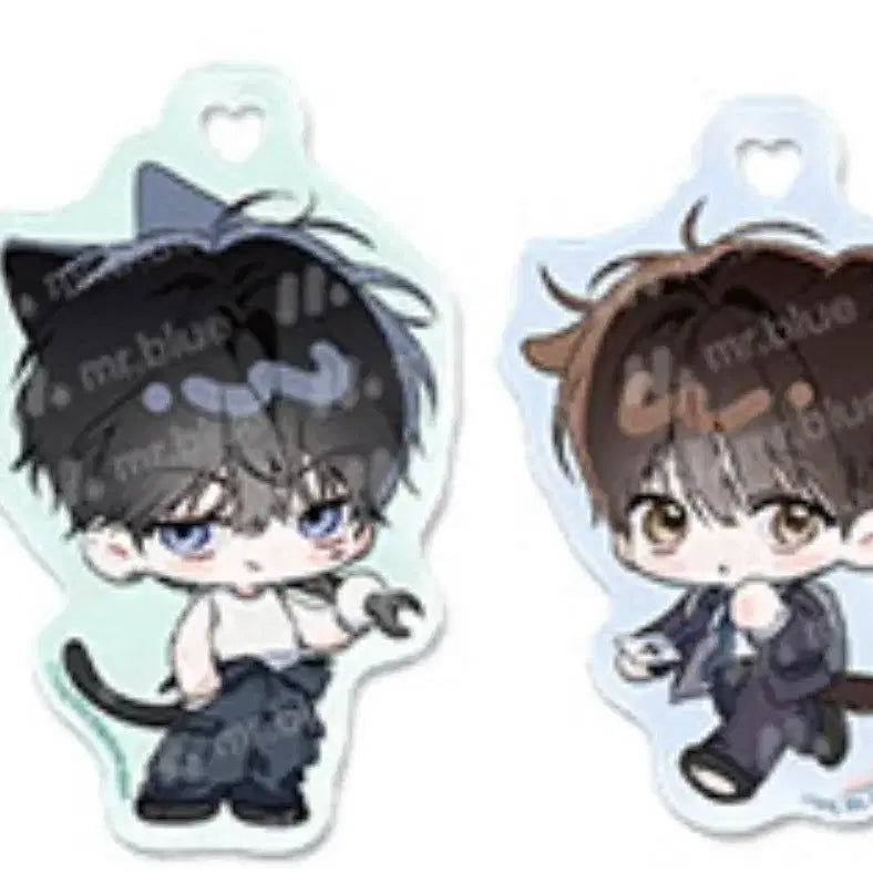 [BUNJANG] Mible Company Colored Acrylic Keyring Set / 미블팝업 미블컴퍼니 유색,sd,아크릴키링 열여덟의침대 열침 세트 원가양도