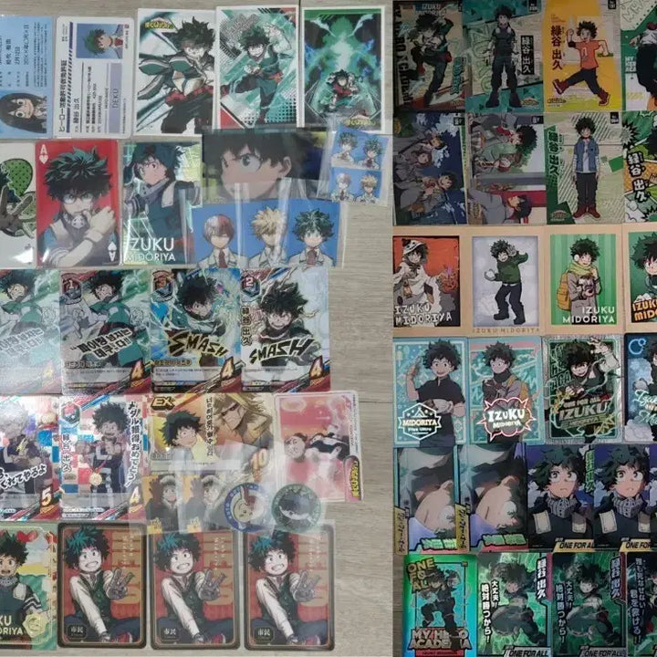 [BUNJANG] My Hero Academia Deku Merchandise Bundle (Cards, Stickers, etc.) / 나의 히어로 아카데미아 데쿠 위주 카드,스티커 등 굿즈 일괄