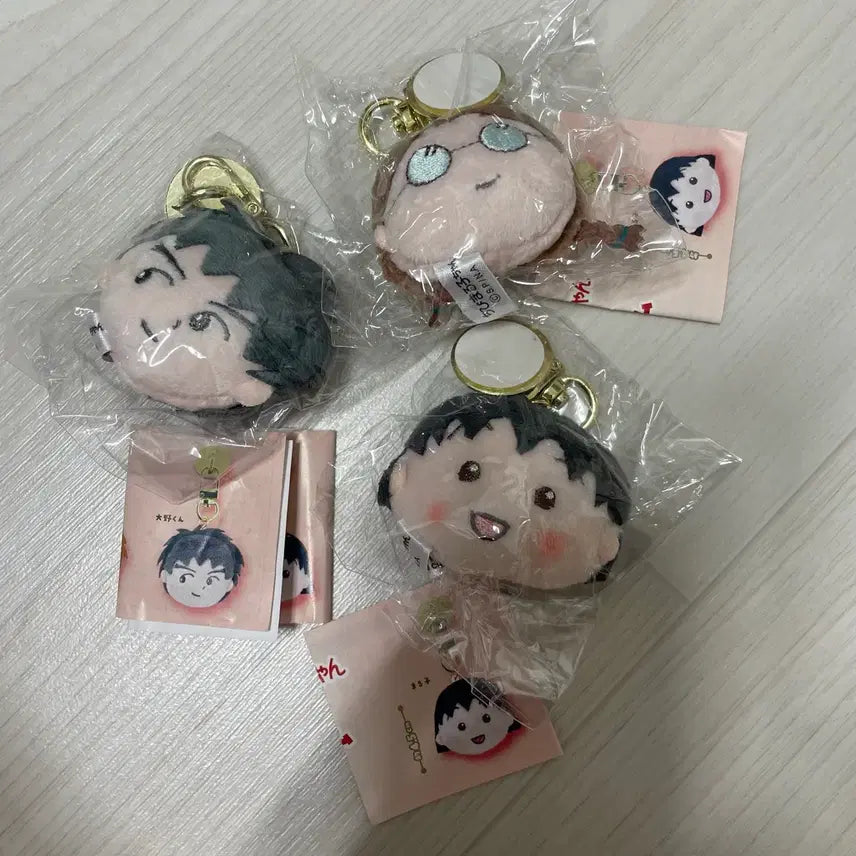 [SOLD OUT] (세트) 마루코는아홉살 가챠 얼굴 키링 인형 마루코 타마짱 오노군