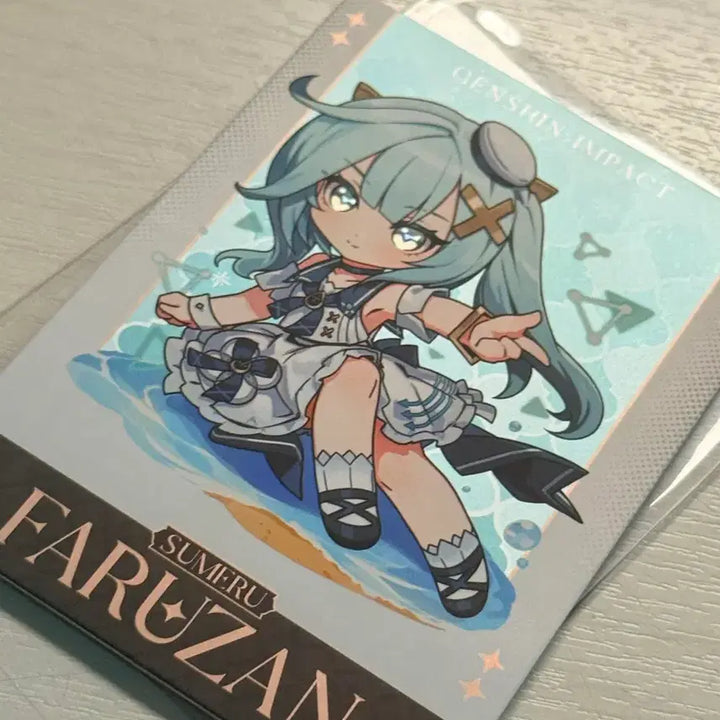 [BUNJANG] Genshin Cafe Picnic Parfatis Lenticular Card / 원신카페 5만원 특전 소풍 파루잔 카드 포카 양도 판매