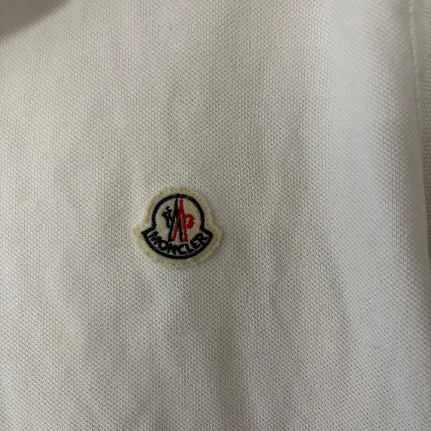 [BUNJANG] Moncler White Polo T-Shirt Size M / M 몽클레어 카라티 화이트