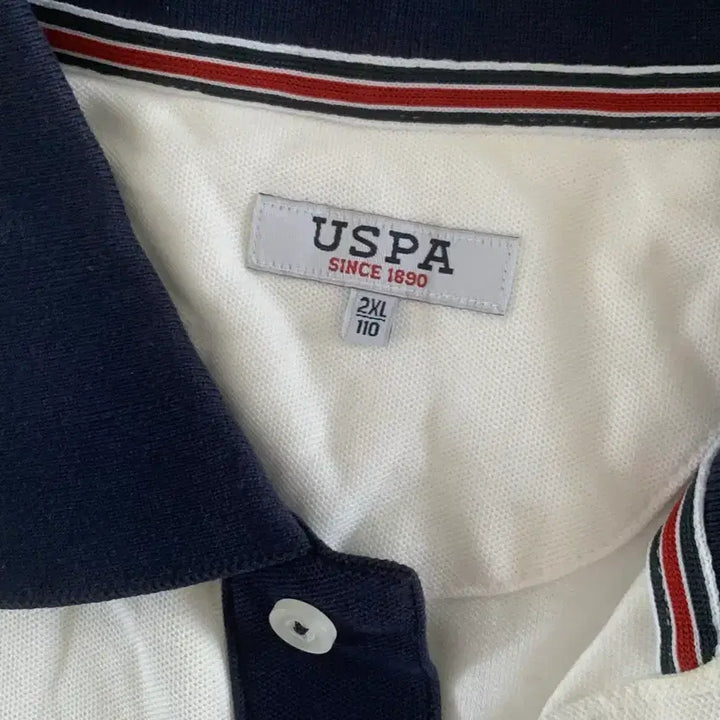 [BUNJANG] US Polo Assn. Big Pony Tipped Collar T-Shirt / (마지각가격!!) US 폴로 빅포니 반팔 카라티