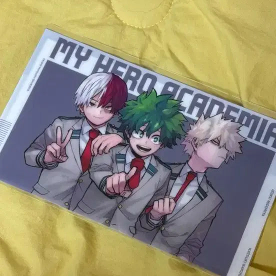[BUNJANG] My Hero Academia Original Art Exhibition Clear Case + 8 Postcards Set (Sealed) / (미개봉) 나히아 히로아카 원화전 클리어 케이스+엽서 8장