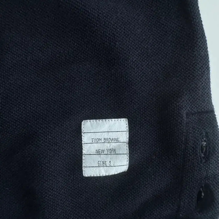 [BUNJANG] Thom Browne Back Tricolor Navy Short Sleeve T-Shirt / 톰브라운 백삼선 네이비 반팔 판매