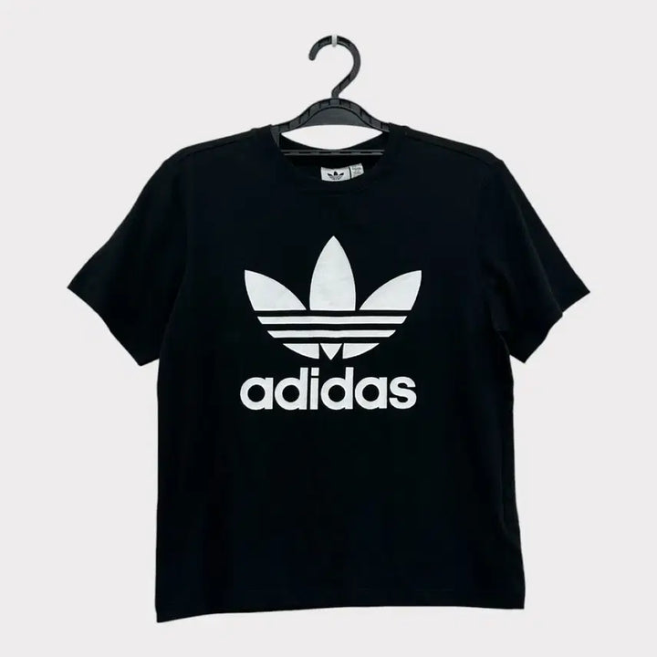 [BUNJANG] Adidas Trefoil Big Logo T-Shirt Black / [XS] 아디다스 트레포일 반팔티 빅로고 블랙