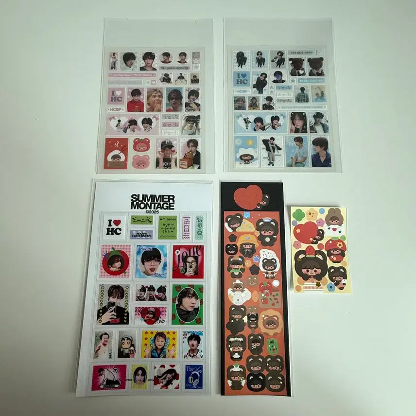 [BUNJANG] NCT Haechan Pool Summer Gomhyoki Sticker Bundle Set / 엔시티 해찬 풀썸머 곰효기 스티커 일괄