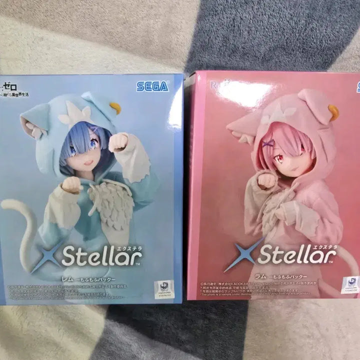 [BUNJANG] Sega Re:Zero Rem/Ram Exella Figure Bundle Set (Sealed) / 미개봉 일괄 모후모후팩 세가 리제로 렘/람 엑스텔라 피규어