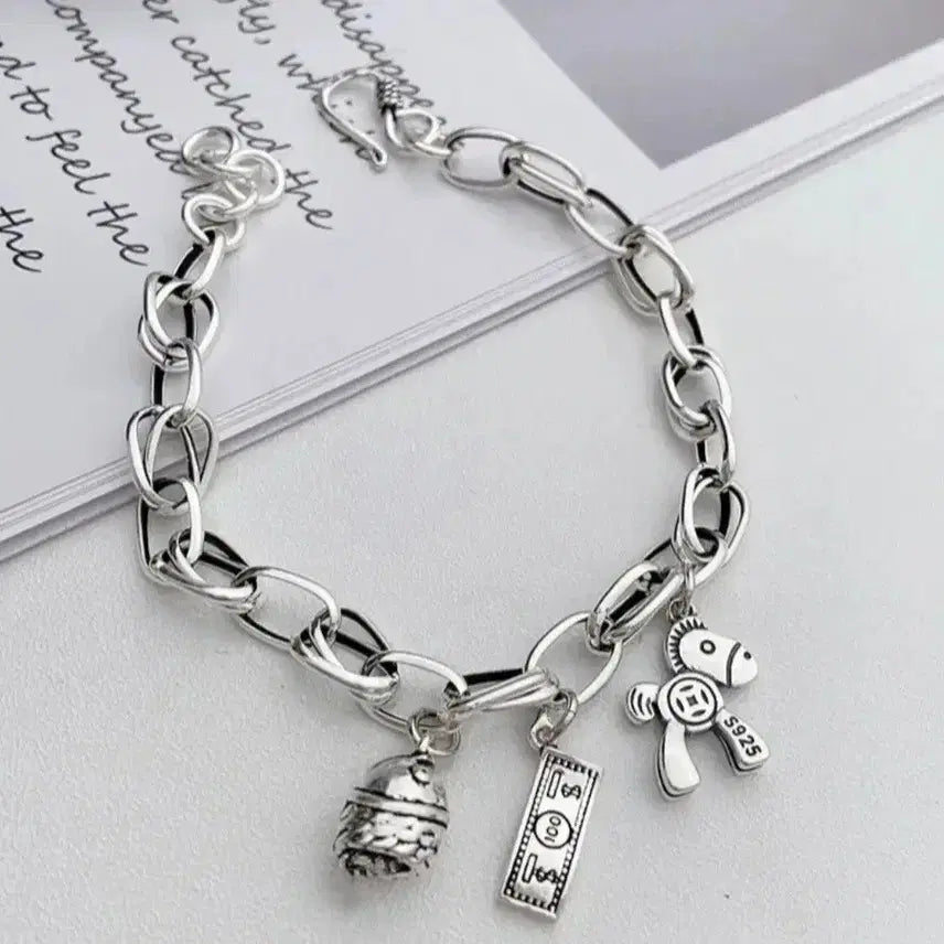 [BUNJANG] Money Charm Sterling Silver Bracelet (New) / 머니 참 은팔찌(새상품)인기상품