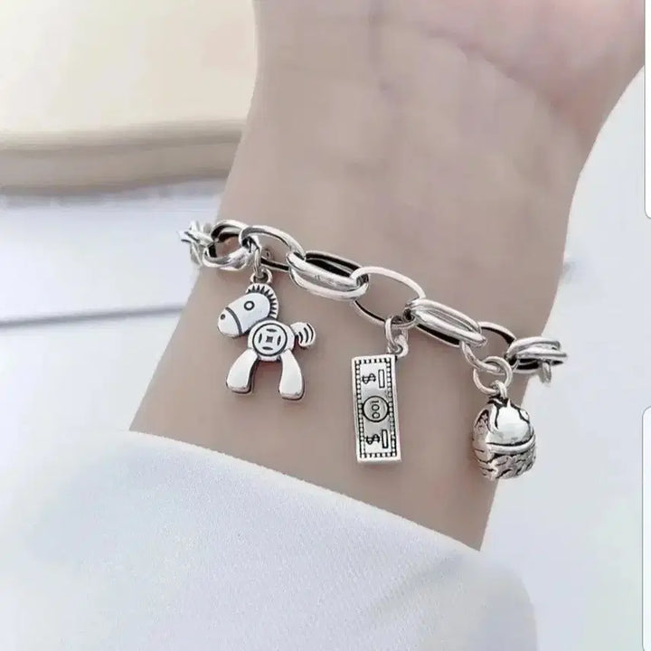 [BUNJANG] Money Charm Sterling Silver Bracelet (New) / 머니 참 은팔찌(새상품)인기상품