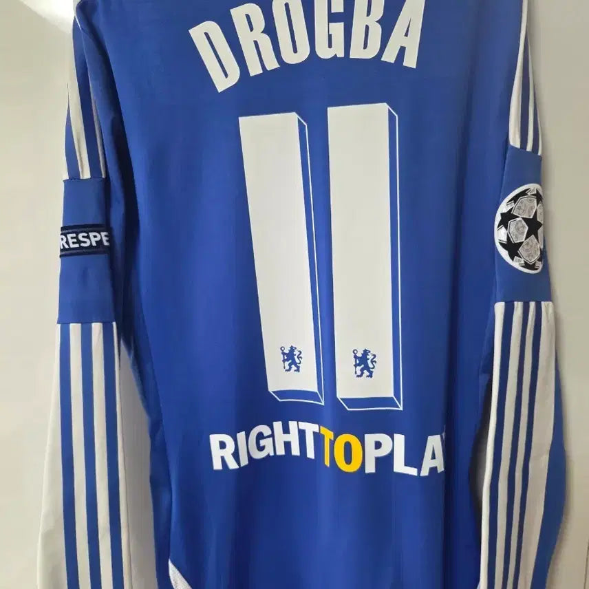 [BUNJANG] Chelsea FC 2011-2012 Player-Issued Long-Sleeve Didier Drogba Jersey / 11-12 첼시 지급용 긴팔 드록바