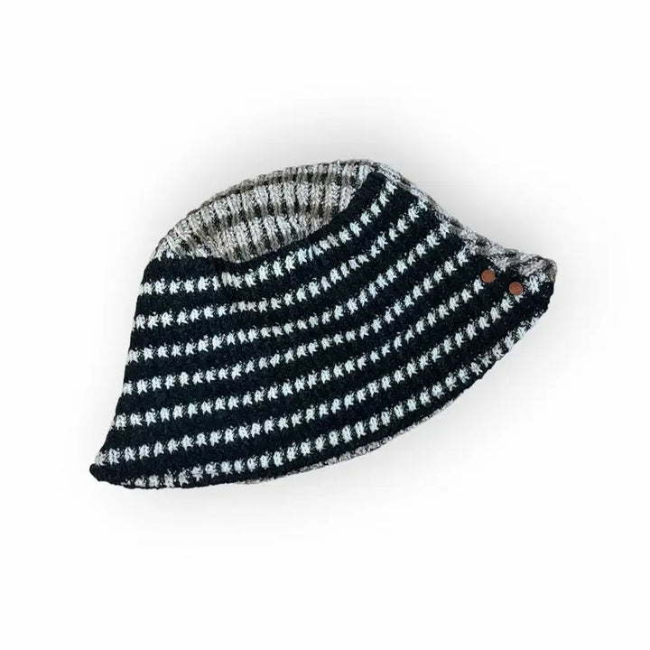 [SOLD OUT] 앤더슨벨 니트 버킷햇 블랙/베이지