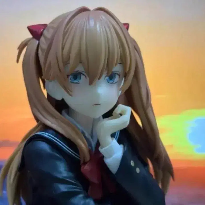 [BUNJANG] Asuka School Uniform Noodle Stopper Figure (Sealed) / 개봉) 아스카 교복 누들스토퍼 피규어