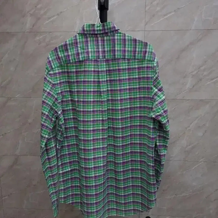 [BUNJANG] Polo Ralph Lauren Tartan Check Shirt Green New Tab M / 폴로 랄프로렌 셔츠 타탄체크 남방 그린 신형탭 m