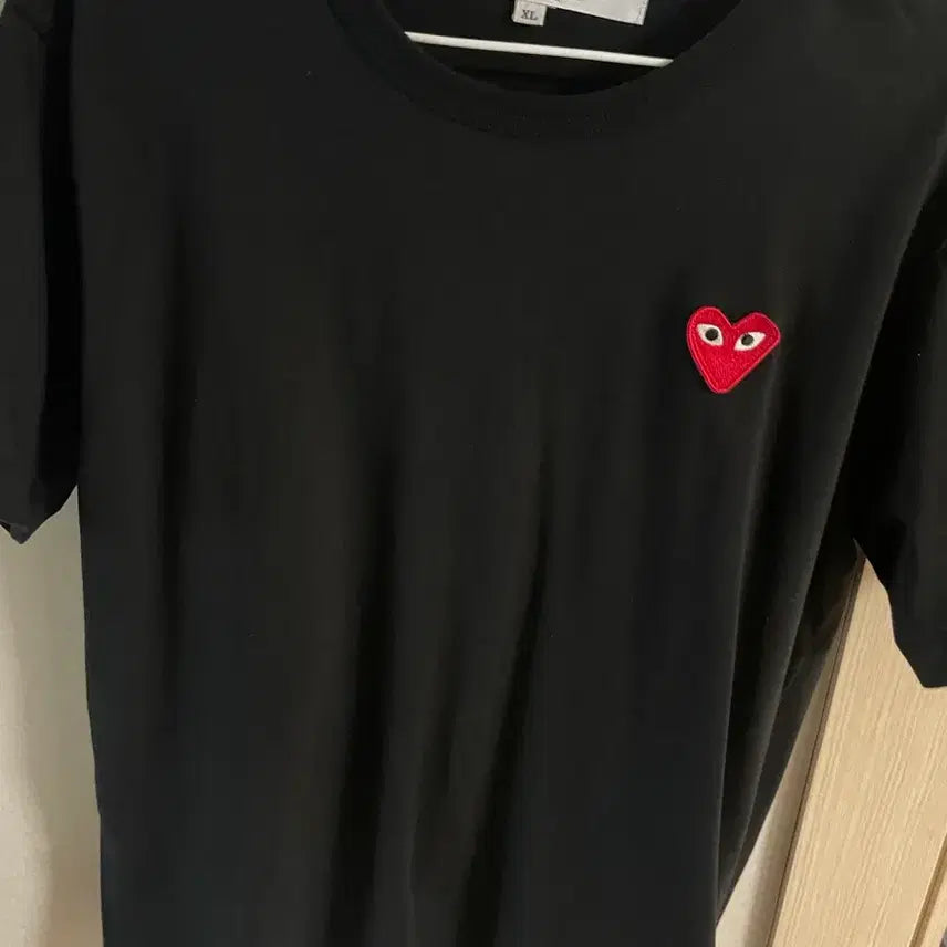 [BUNJANG] Comme des Garçons PLAY Black T-Shirt / 꼼데가르송 플레이 반팔티셔츠 블랙