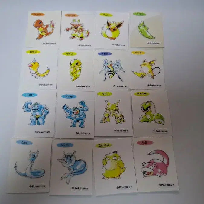 [BUNJANG] Pokemon 30th Anniversary Stickers Bundle Set (16 Types) / 포켓몬 30주년 띠부씰 16종 일괄판매