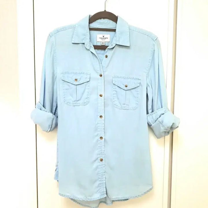 [SOLD OUT] 아메리칸이글 리오셀 데님셔츠, 청남방(~날씬66사이즈)