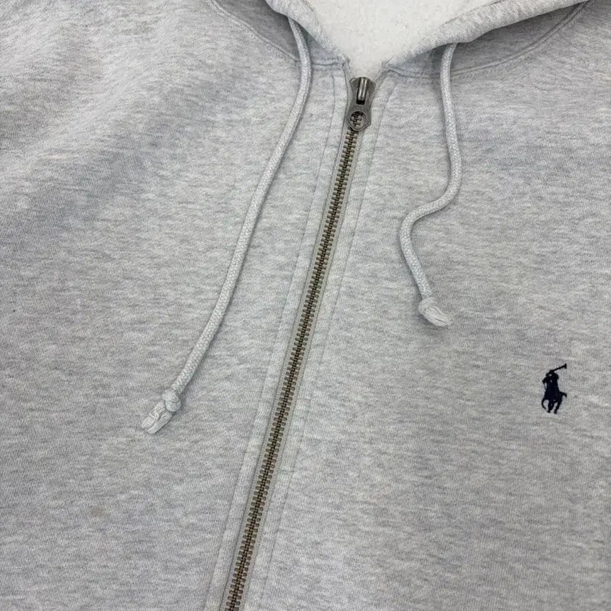 [BUNJANG] Polo Ralph Lauren 00s Grey Hooded Zip-Up Sweatshirt (XL) / 00s 폴로 랄프로렌 후드집업 그레이 (XL)