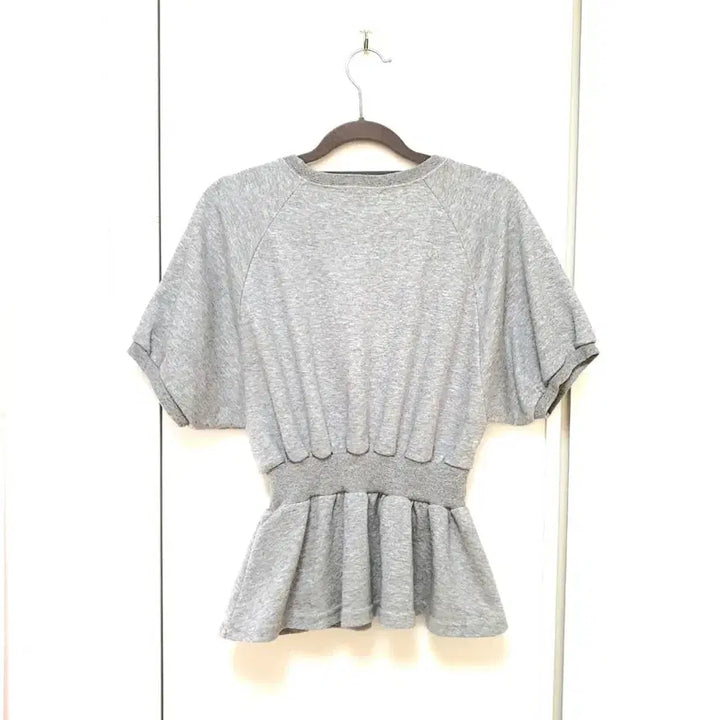 [SOLD OUT] 멜란지 그레이 쭈리 반팔 스커트 세트(~66사이즈)