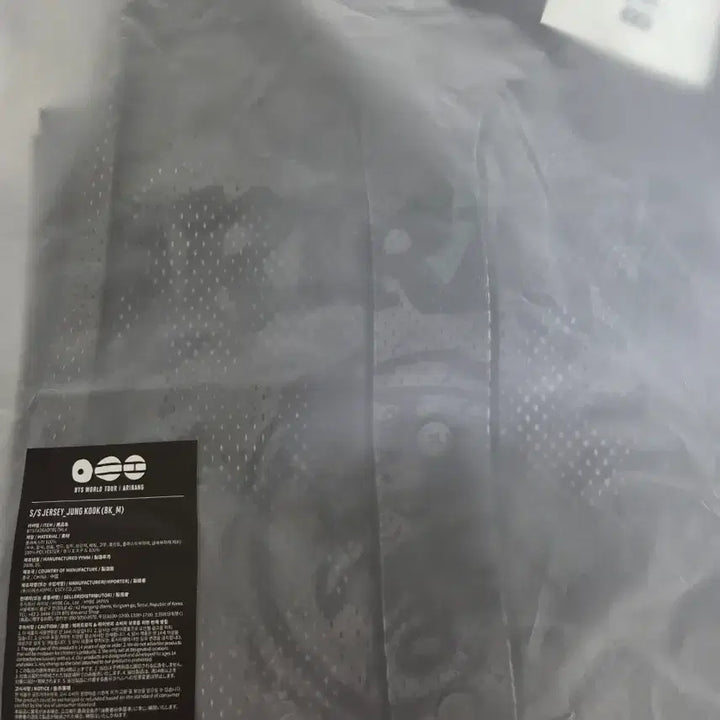 [BUNJANG] BTS World Tour Jungkook Jersey Black M / BTS 월드투어 world tour jersy 저지 정국 black M