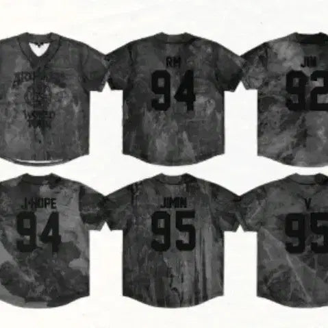 [BUNJANG] BTS World Tour Jungkook Jersey Black M / BTS 월드투어 world tour jersy 저지 정국 black M