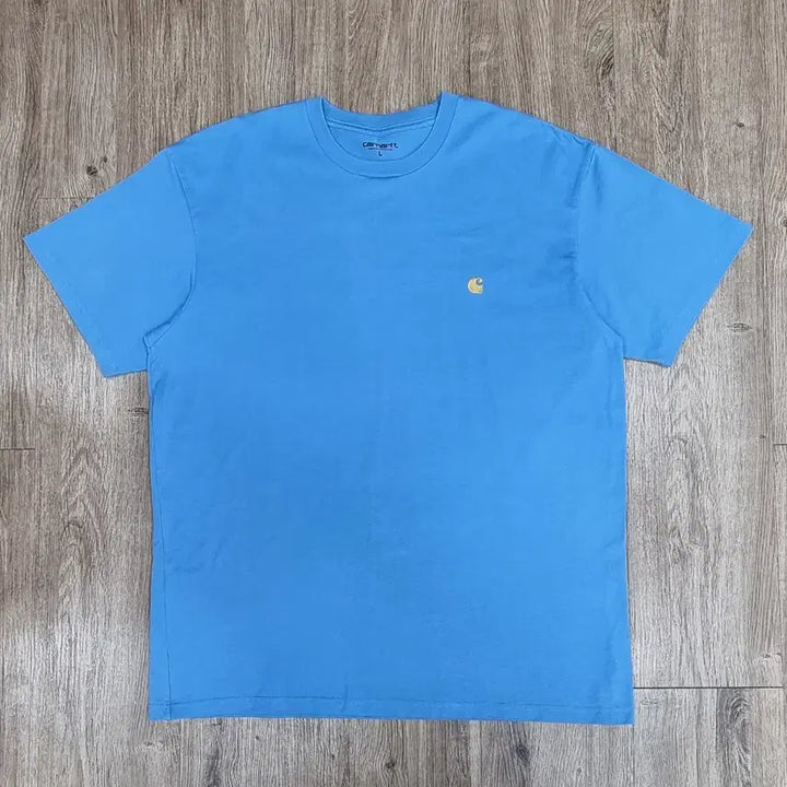 [BUNJANG] Carhartt WIP Chase Short Sleeve T-Shirt Sky / 칼하트 WIP 체이스 반팔 L _ 남성
