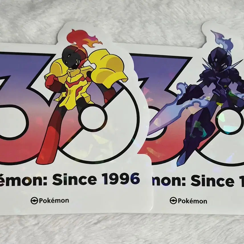 [BUNJANG] Pokemon 30th Anniversary Logo Sticker Set (Cardinarma &amp; Parable) / 포켓몬 30주년 로고 스티커 카디나르마, 파라블레이즈 판매합니다.