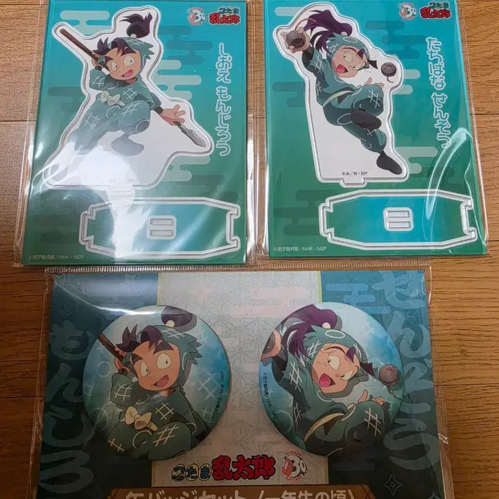 [BUNJANG] Nintama Rantaro 6 Nin 1st Year Acrylic Stand &amp; Can Badge Set (Senshou, Monjiro) / 닌타마 6닌 1학년 1닌 아크릴스탠드 캔뱃지 센조 몬지로 6이