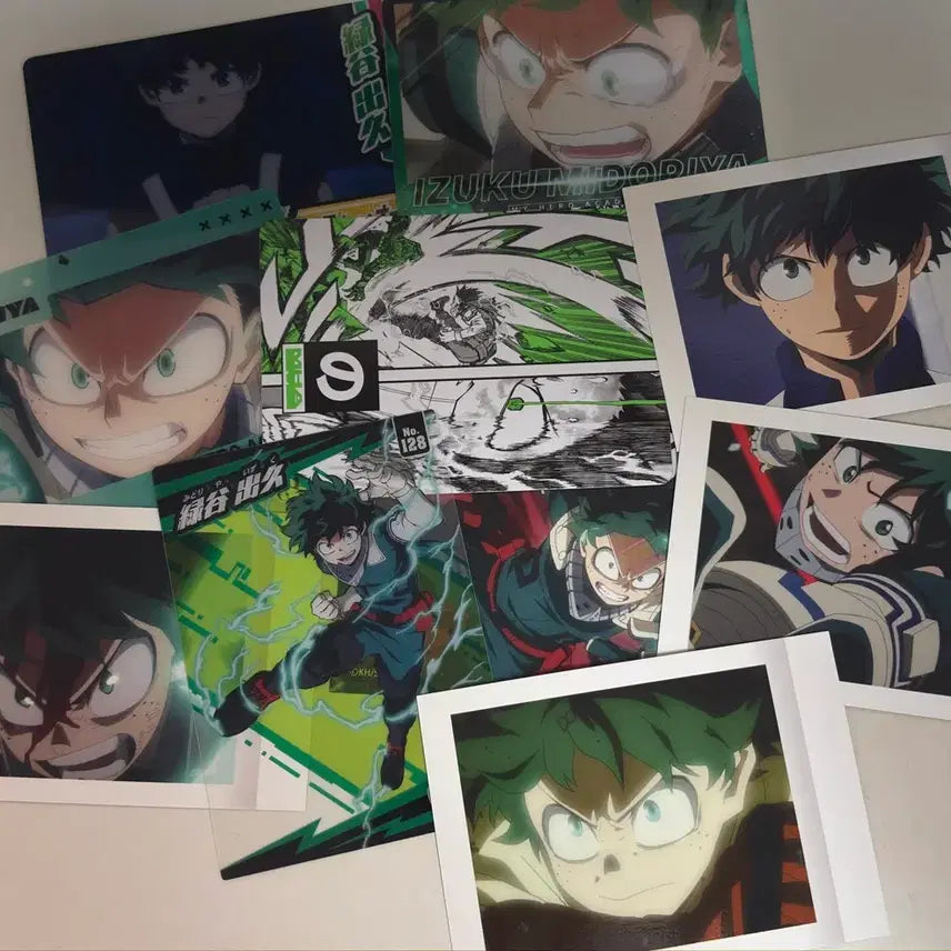 [BUNJANG] My Hero Academia Izuku Midoriya Merchandise Bundle / (8/10까지 판매) 히로아카 나히아 카드류/지류/캔뱃지 등등 일괄판매 미도리야