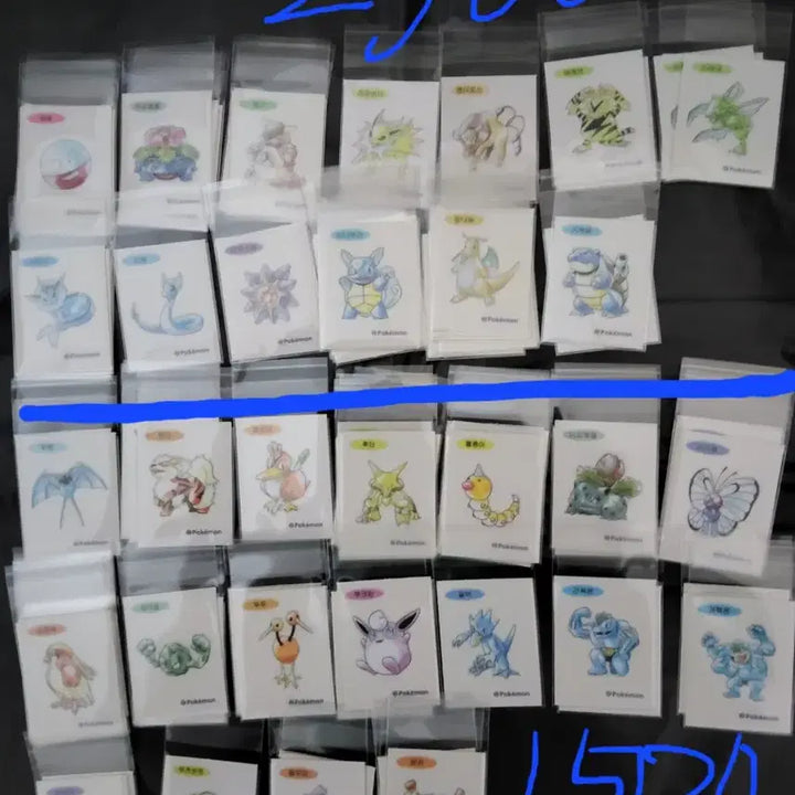 [BUNJANG] Pokemon 30th Anniversary Stickers / 포켓몬 띠부씰 신상 30주년 판매