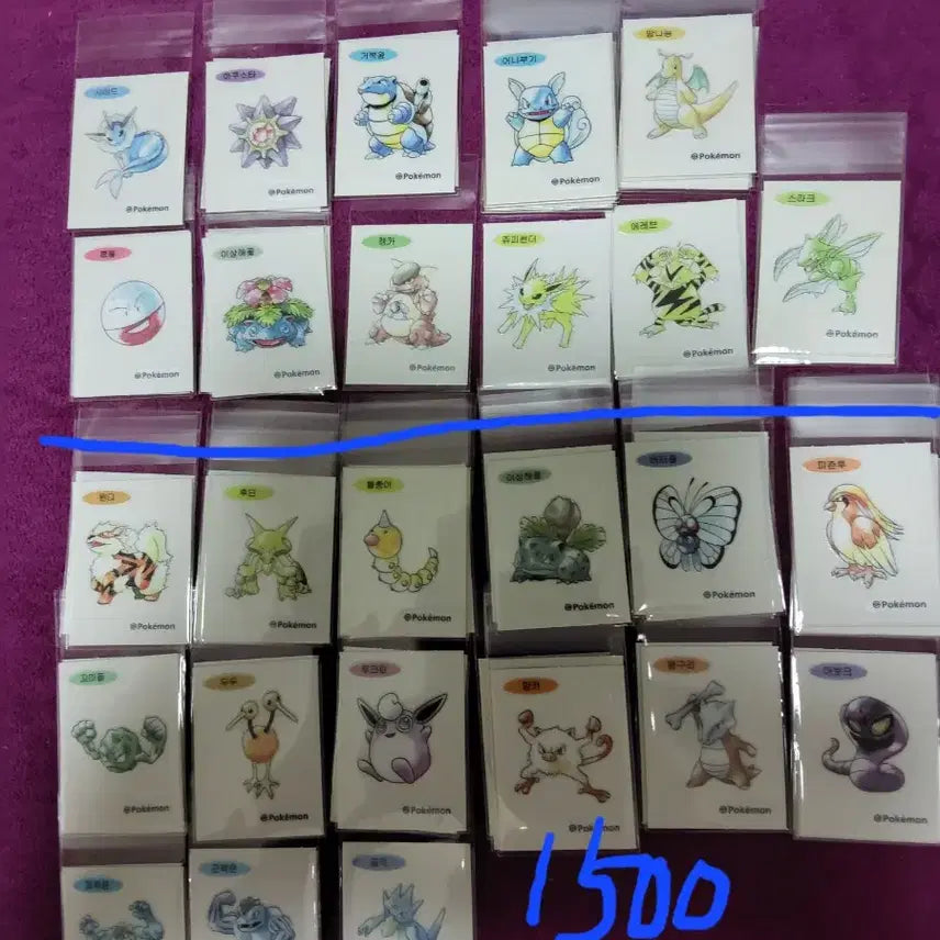 [BUNJANG] Pokemon 30th Anniversary Stickers / 포켓몬 띠부씰 신상 30주년 판매