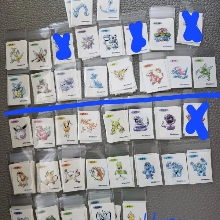 [BUNJANG] Pokemon 30th Anniversary Stickers / 포켓몬 띠부씰 신상 30주년 판매