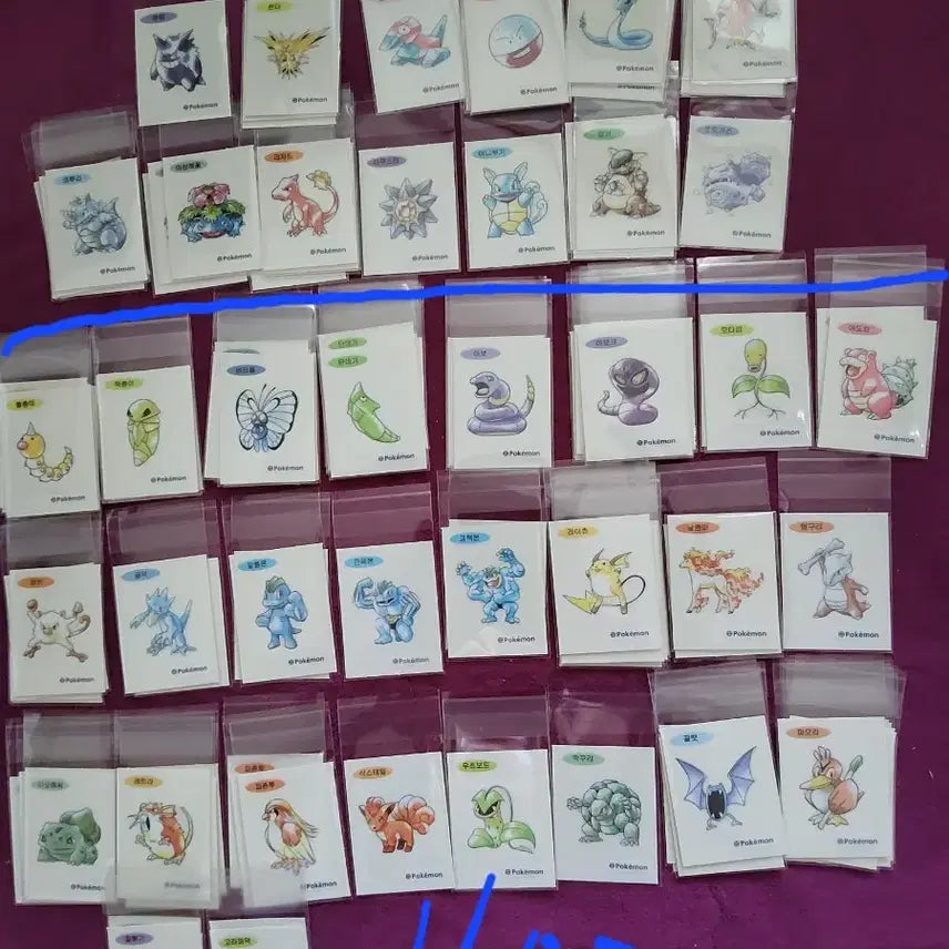 [BUNJANG] Pokemon 30th Anniversary Stickers / 포켓몬 띠부씰 신상 30주년 판매