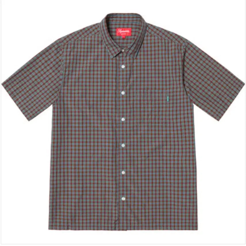 [BUNJANG] Supreme 19SS Plaid S/S Shirt Mint / (M)슈프림 19SS 플레이드 S/S Shirt 민트