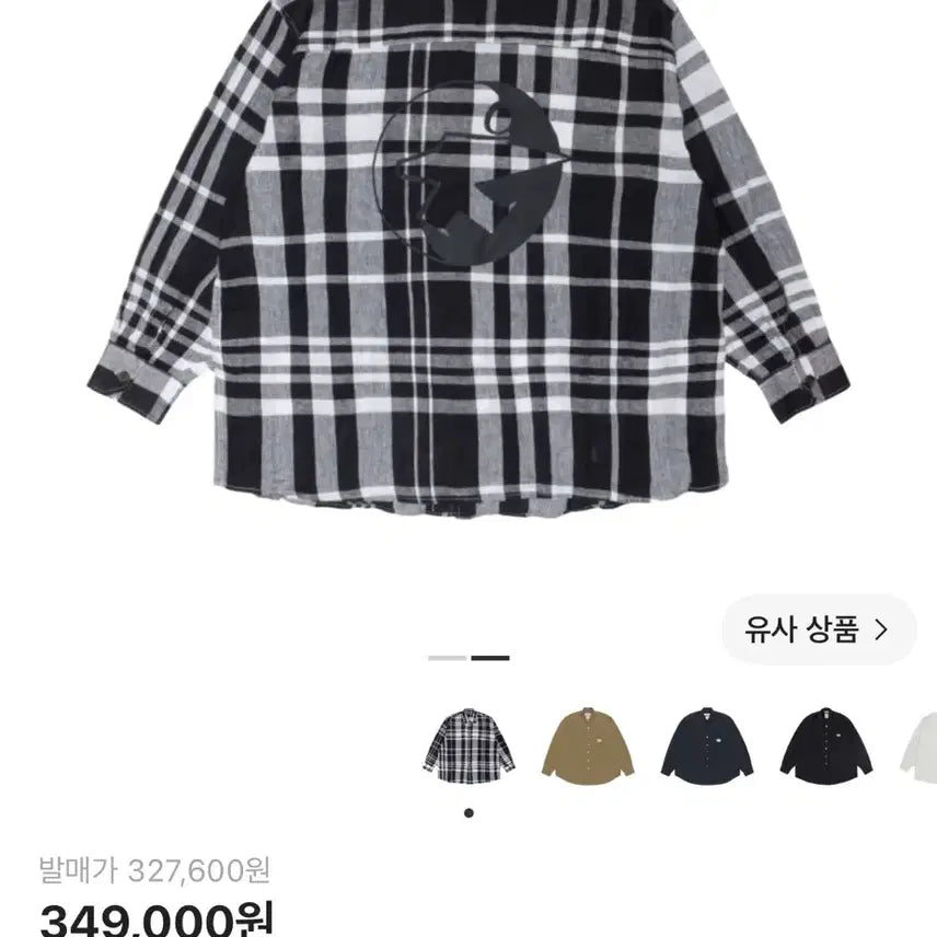 [BUNJANG] Stussy x Our Legacy Workshop Borrowed Shirt Bold Check Linen / 스투시 x 아워레가시 워크샵 보로우드 셔츠 볼드 체크 리넨