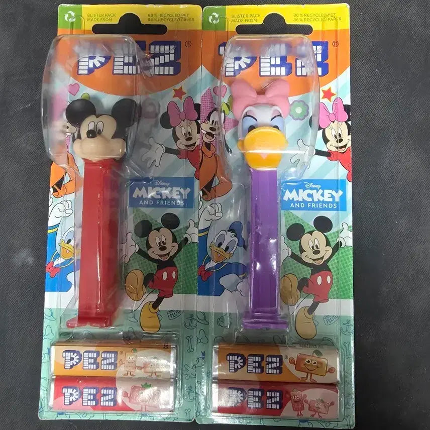 [SOLD OUT] pez 디스펜서 미키와친구들 미개봉 2종 일괄