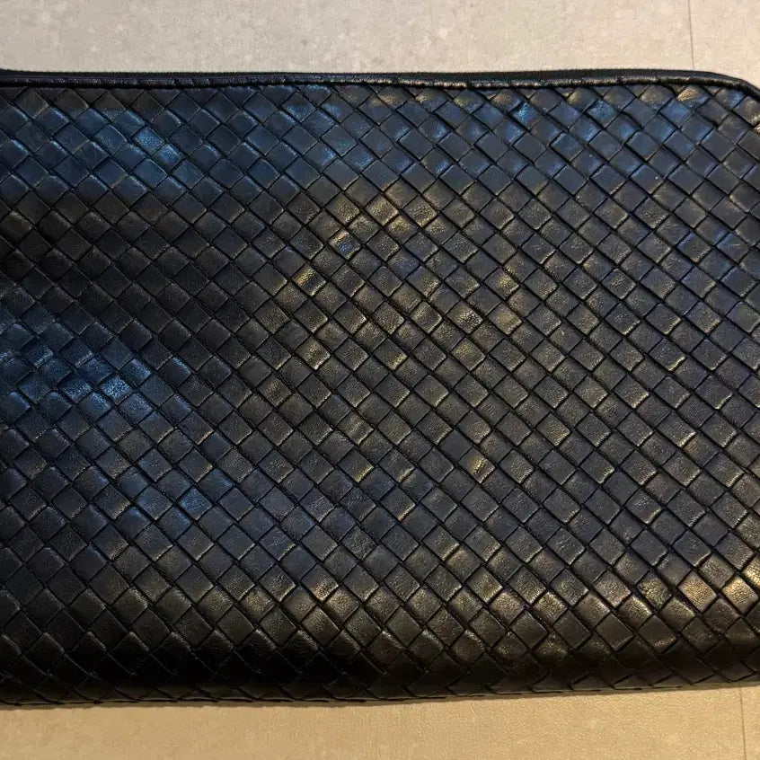 [BUNJANG] Bottega Veneta Intrecciato Weaving Clutch Bag Black / 보테가베네타 클러치 블랙