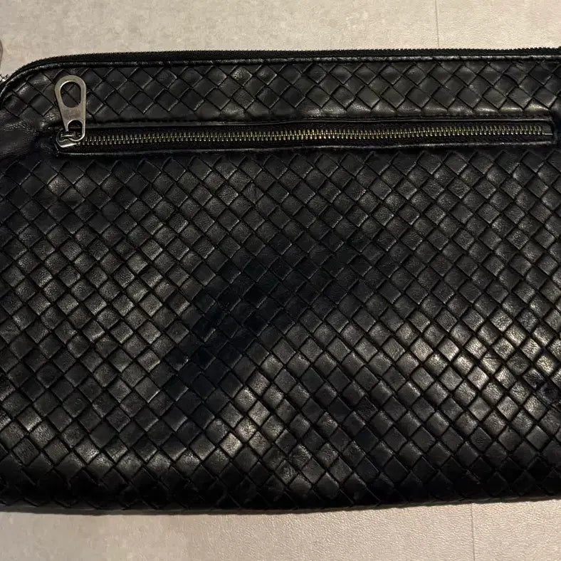 [BUNJANG] Bottega Veneta Intrecciato Weaving Clutch Bag Black / 보테가베네타 클러치 블랙