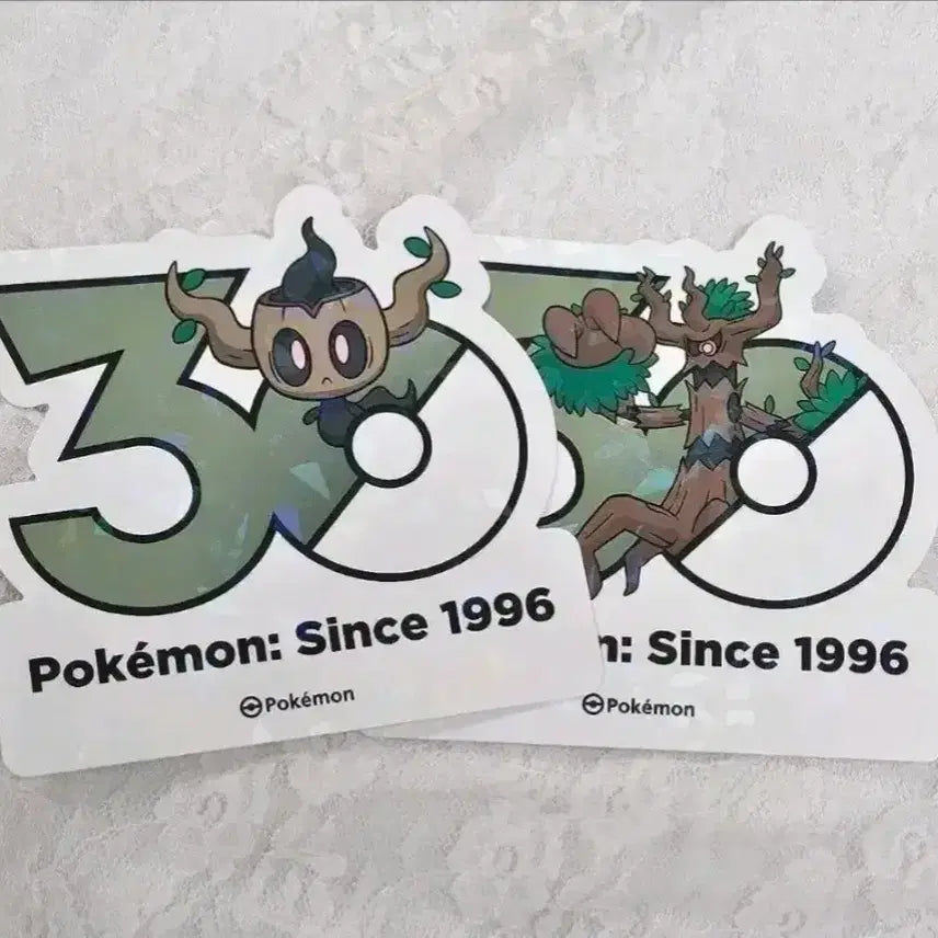 [BUNJANG] Pokemon 30th Anniversary Logo Sticker Set / 일괄) 포켓몬 30주년 로고 스티커 나목령 대로트