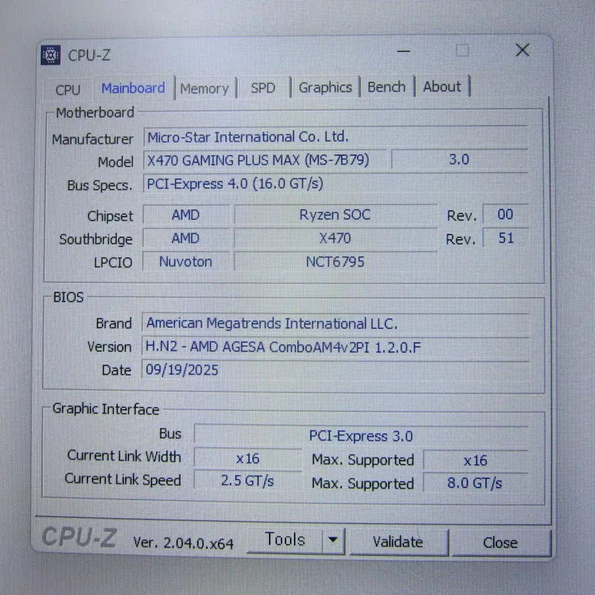 [BUNJANG] MSI MPG X470 Gaming Plus MAX ATX Motherboard (AM4 Socket) / [AM4소켓] MSI MPG X470 게이밍 플러스 맥스