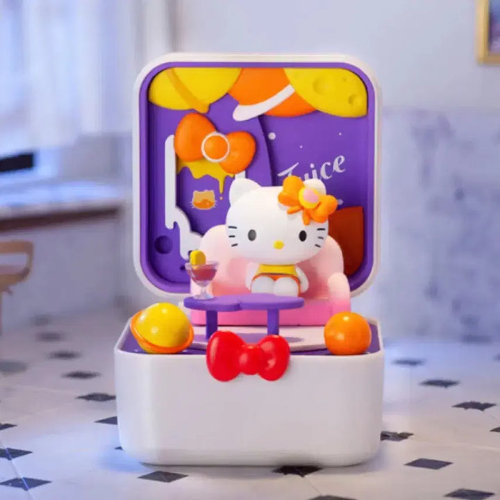 [BUNJANG] Pop Mart Sanrio Hello Kitty Foodtown Space Juice Bar + My Melody Plush / 팝마트 산리오 헬로키티 푸드타운 스페이스 주스바 + 마이멜로디 인형