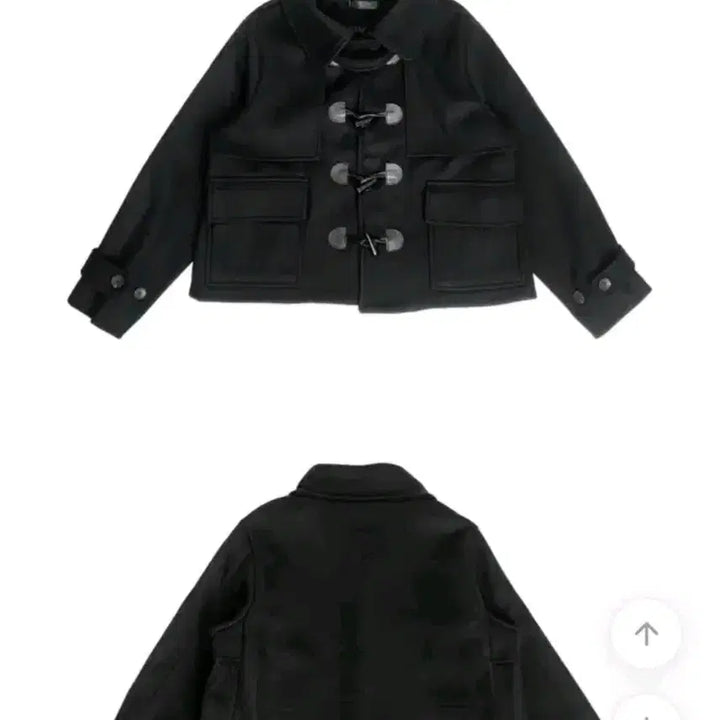 [BUNJANG] RAIVE Double Breasted Boxy Short Coat Jacket (Black) / 애니원모어 떡볶이 코트 블랙 레이브 떡볶이 숏 더블 박시 코트 자켓 떡코