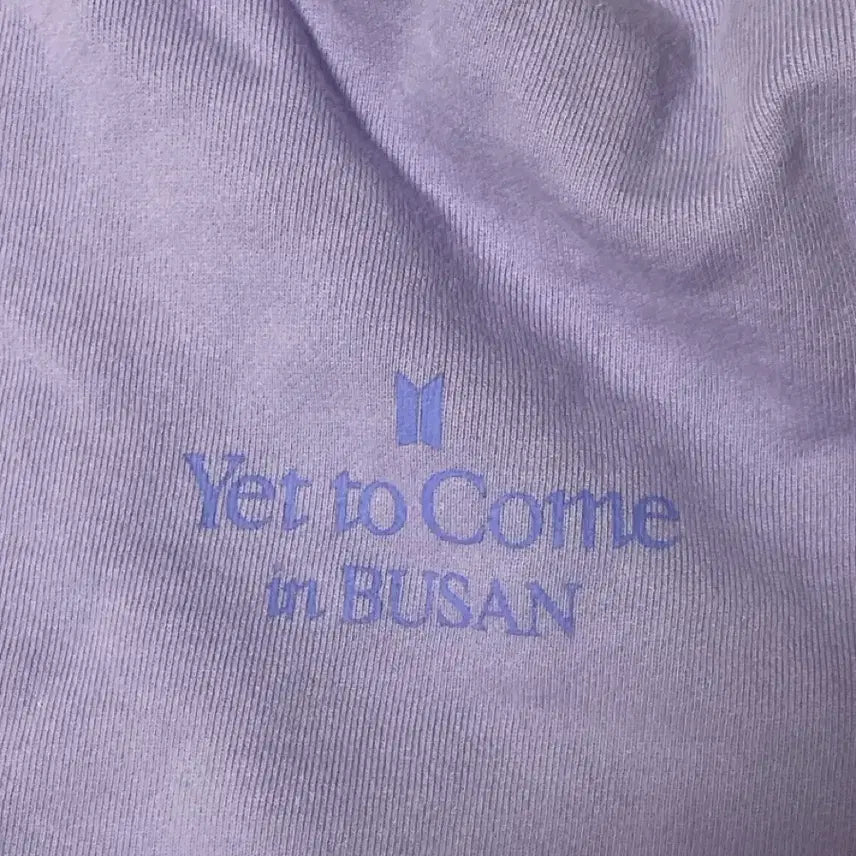 [BUNJANG] BTS Yet to Come in Busan Commemorative T-shirt Lavender / 방탄소년단 Yet to Come in BUSAN 기념 티셔츠 라벤더