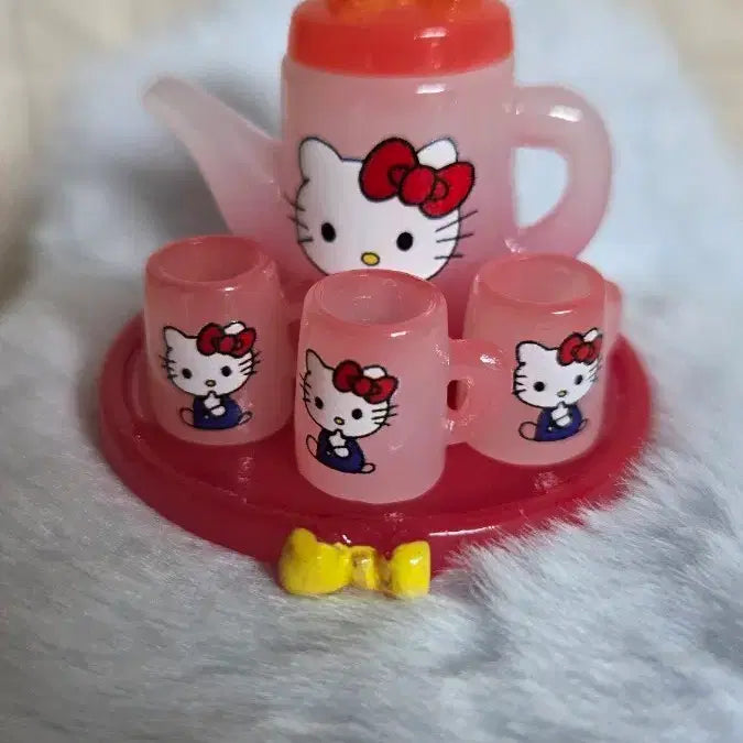 [BUNJANG] Hello Kitty Pink Tea Set (Miniature) / 헬로키티 티세트 핑크(미니어처)