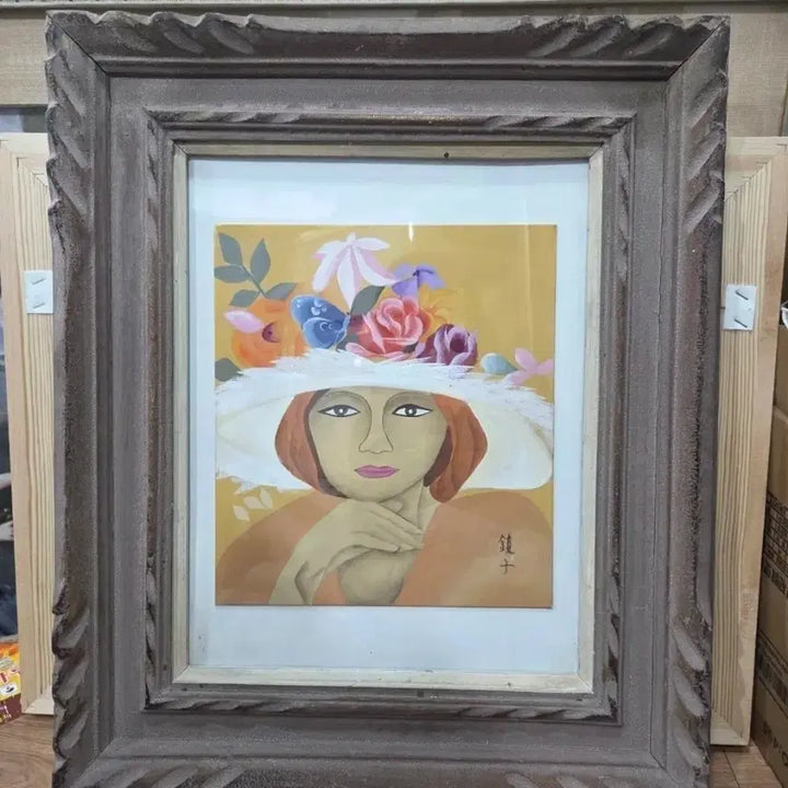 [BUNJANG] Cheon Kyung-ja Masterpiece Original Painting / 1세대 천경자 화백 원화 오래된 작품