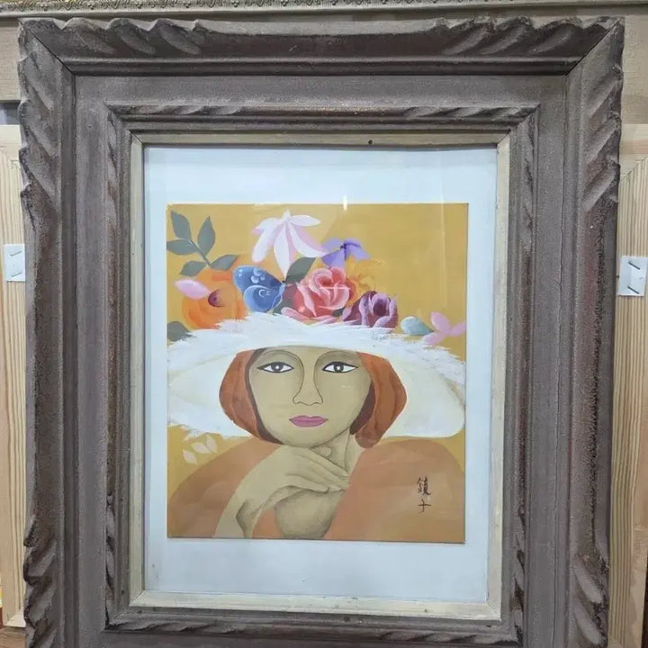[BUNJANG] Cheon Kyung-ja Masterpiece Original Painting / 1세대 천경자 화백 원화 오래된 작품