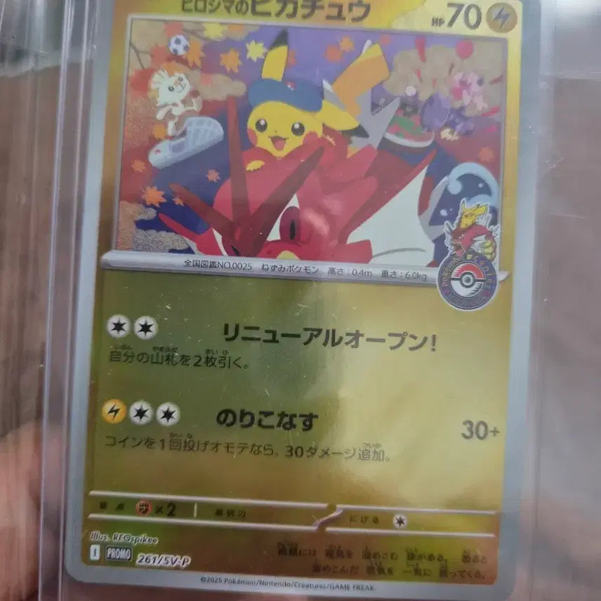 [BUNJANG] Hiroshima Pikachu Pokemon Card (Sealed) / 히로시마 피카츄 팝니다 미개봉 카드교환가능