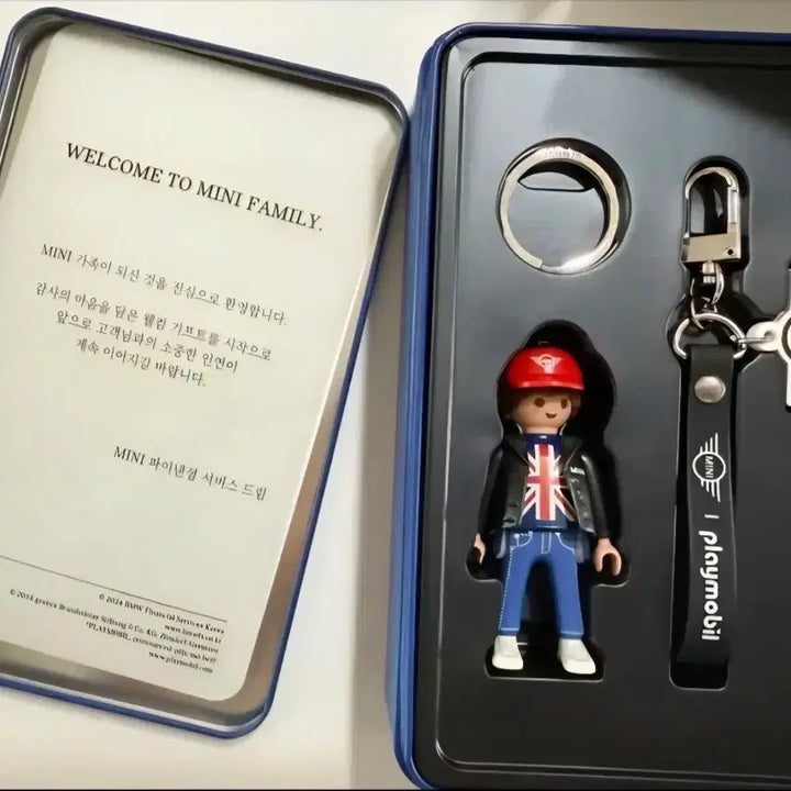 [BUNJANG] MINI Cooper Playmobil Keyring Set / 미니쿠퍼 MINI 플레이모빌 키링 세트(새상품)
