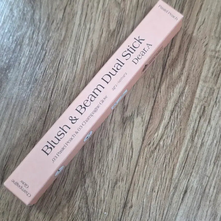 [BUNJANG] DearA Blush &amp; Beam Dual Stick 03 Pastel Peach &amp; Champagne Glow / [새상품] 디어에이 블러쉬 앤 빔 듀얼 스틱 03